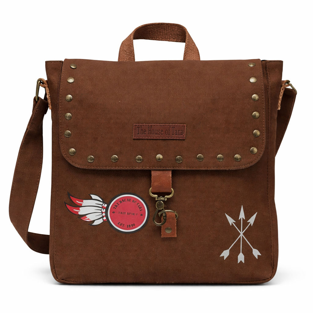 Brown Unisex Messenger Bag for Everyday Use 184